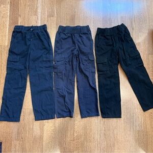 3 Pairs for 1 Children’s Place Size 8 Boys Elastic Adjustable Waist Cargo Pants